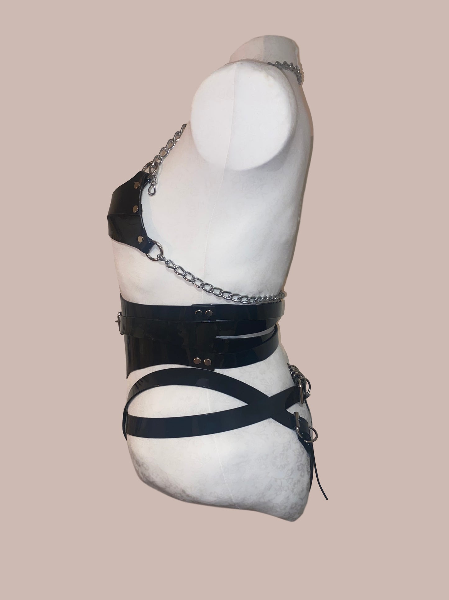 PVC Bound Waspie Corset