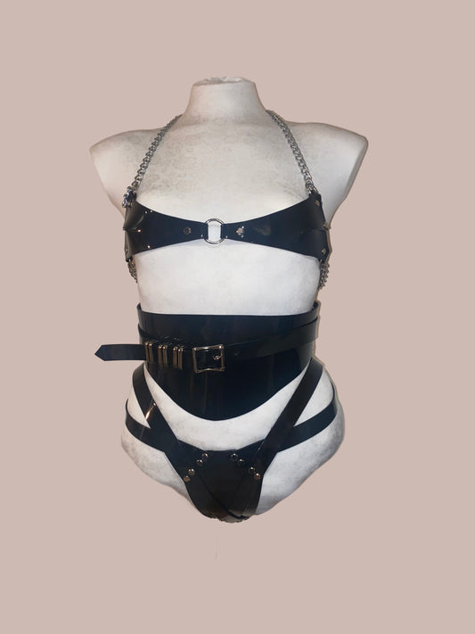 PVC Bound Waspie Corset